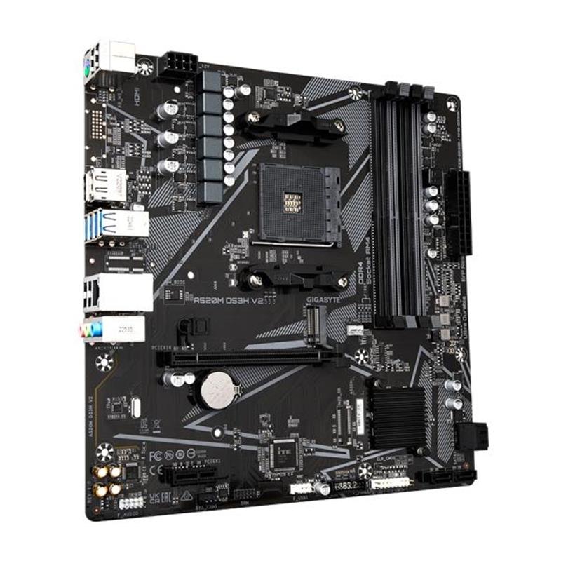 Gigabyte A520M DS3H V2 (rev. 1.0) Socket AM4 micro ATX