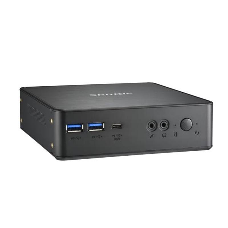 Shuttle XPC Nano PC NC40U7, Intel Core i7-1255U, 1x HDMI, 1x DP,1xUSB-C/DP, 6x USB3.2, 1x 2.5"" bay, 2x M.2, 1x LAN, RAID, 24/7 permanent gebruik, inc