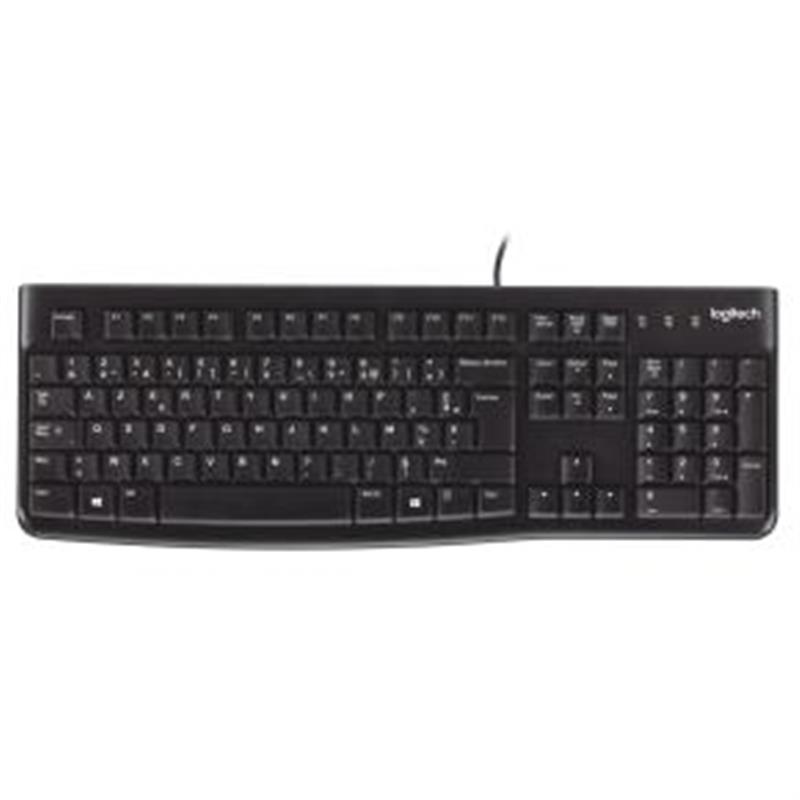 Logitech K120 toetsenbord USB AZERTY Belgisch Zwart