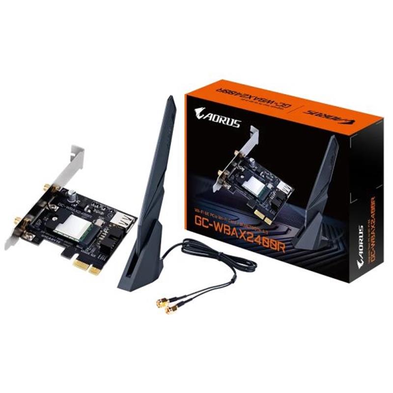 Gigabyte GC-WBAX2400R netwerkkaart Intern WLAN / Bluetooth 2400 Mbit/s