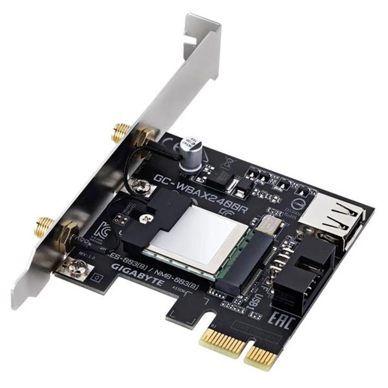 Gigabyte GC-WBAX2400R netwerkkaart Intern WLAN / Bluetooth 2400 Mbit/s