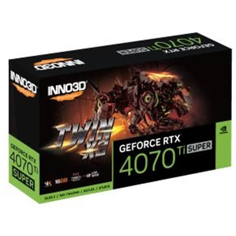 INNO3D GeForce RTX 4070Ti SUPER TWIN X2 16GB GDDR6X 256-bit 2610 sp