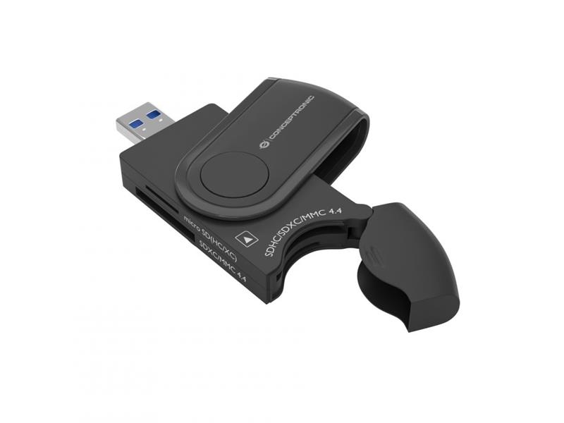 Conceptronic StreamVault BIAN04B geheugenkaartlezer USB 3.2 Gen 1 (3.1 Gen 1) Type-A Zwart