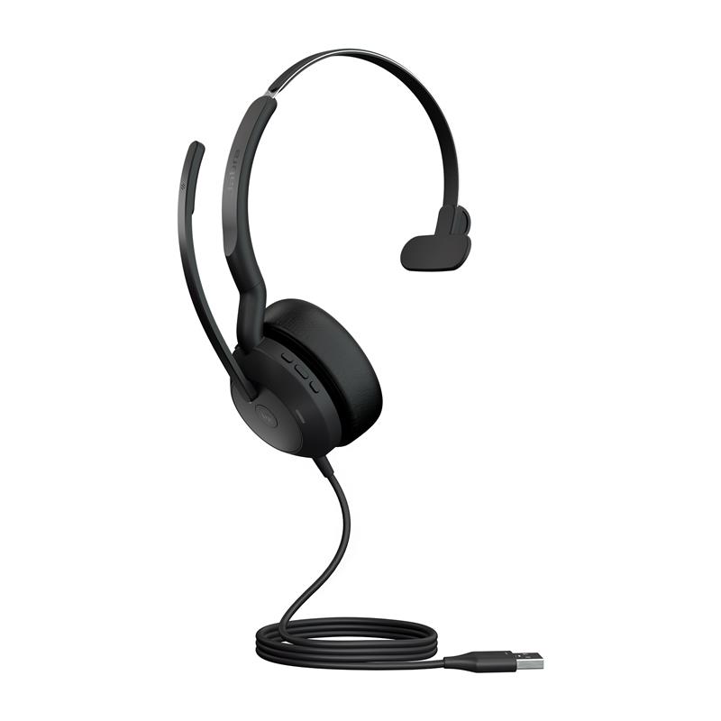 Jabra Evolve2 50 Headset Bedraad Hoofdband Kantoor/callcenter USB Type-A Zwart