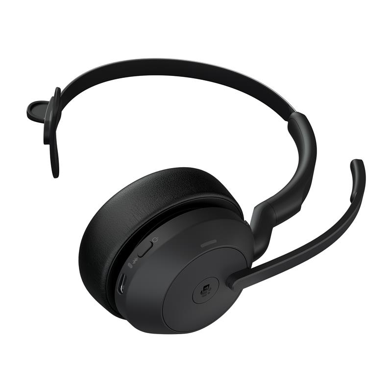 Jabra Evolve2 55 Headset Bedraad en draadloos Hoofdband Kantoor/callcenter Bluetooth Oplaadhouder Zwart