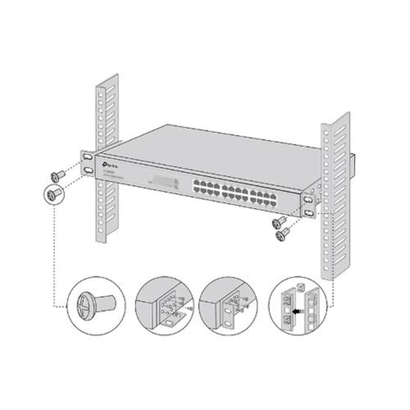 TP-Link RACKMOUNT KIT-19 rack-toebehoren Montageset