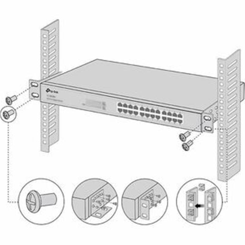 TP-Link RACKMOUNT KIT-19 rack-toebehoren Montageset