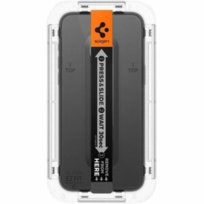 Spigen Screenprotector iPhone 15 Pro Max - Tempered Glas with AlignMaster 2 Pack - Black