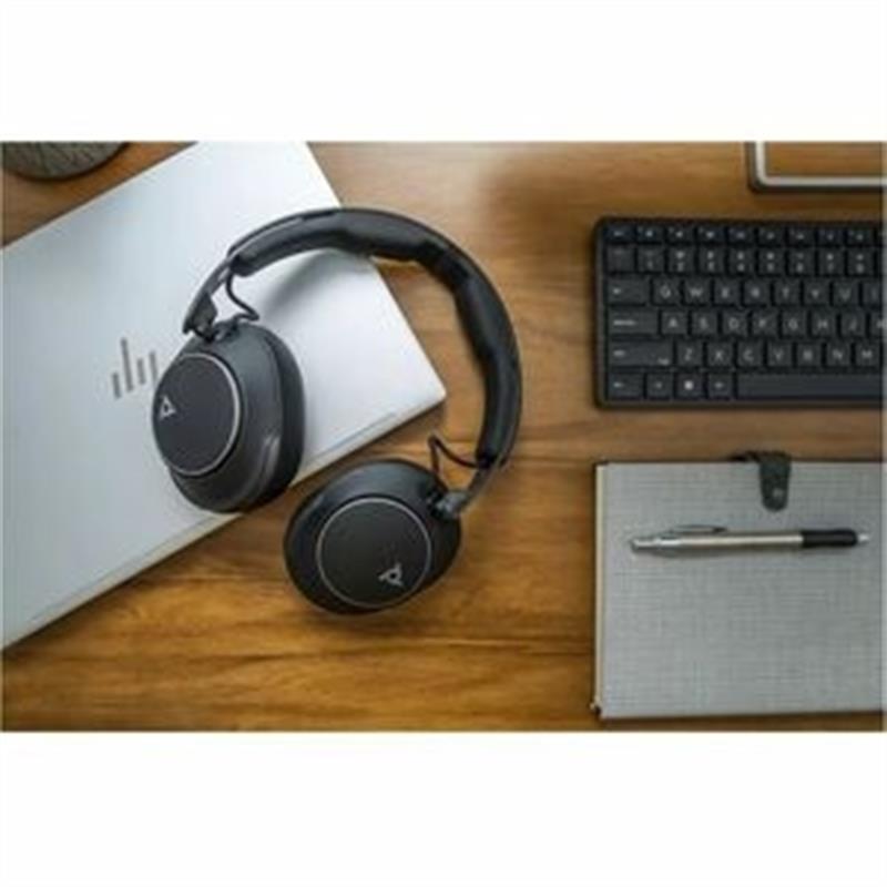HP Voyager Surround 80 UC Headset Draadloos Hoofdband Muziek/Voor elke dag USB Type-C Bluetooth Zwart