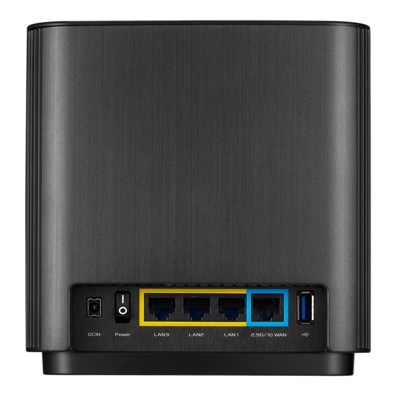 ASUS ZenWiFi AX XT8 (B-1-PK) draadloze router Gigabit Ethernet Tri-band (2.4 GHz / 5 GHz / 5 GHz) 4G Zwart