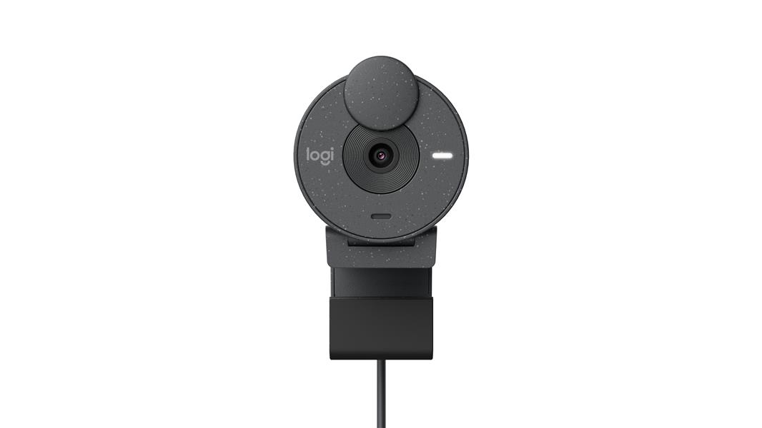 Logitech Webcam BRIO  305, Notebook, 1080p, USB-C, Grafit +++ Integrierte Abdeckblende, inkl. Montageclip