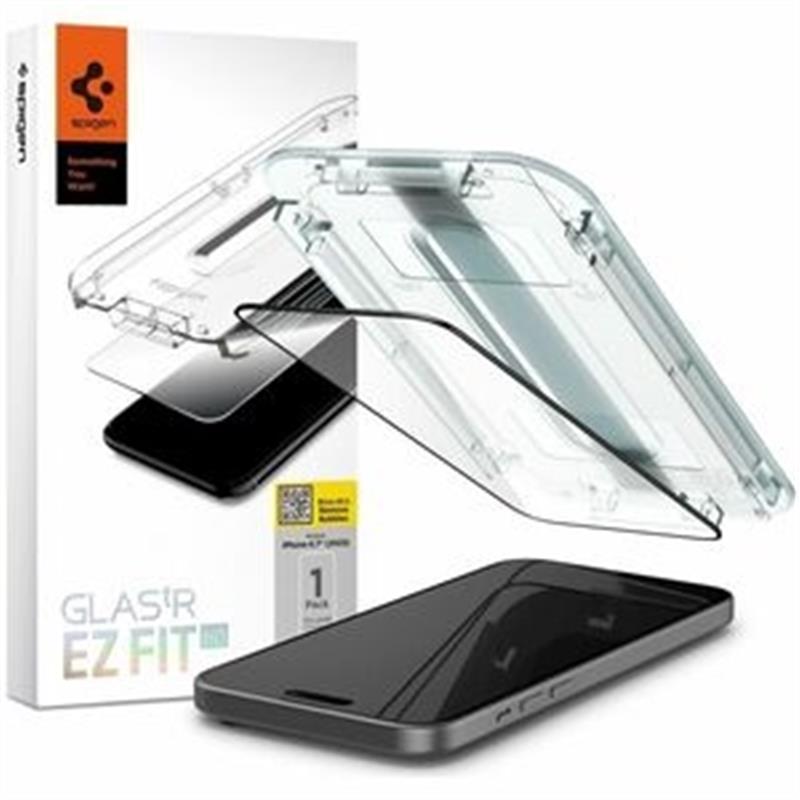 Spigen iPh 15 Plus GlastR EZ Ft HD FC Bl