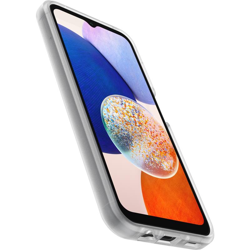 OtterBox React-hoesje voor Galaxy A14 5G, schokbestendig, valbestendig, ultradun, beschermende, getest volgens militaire standaard, Antimicrobieel, Cl