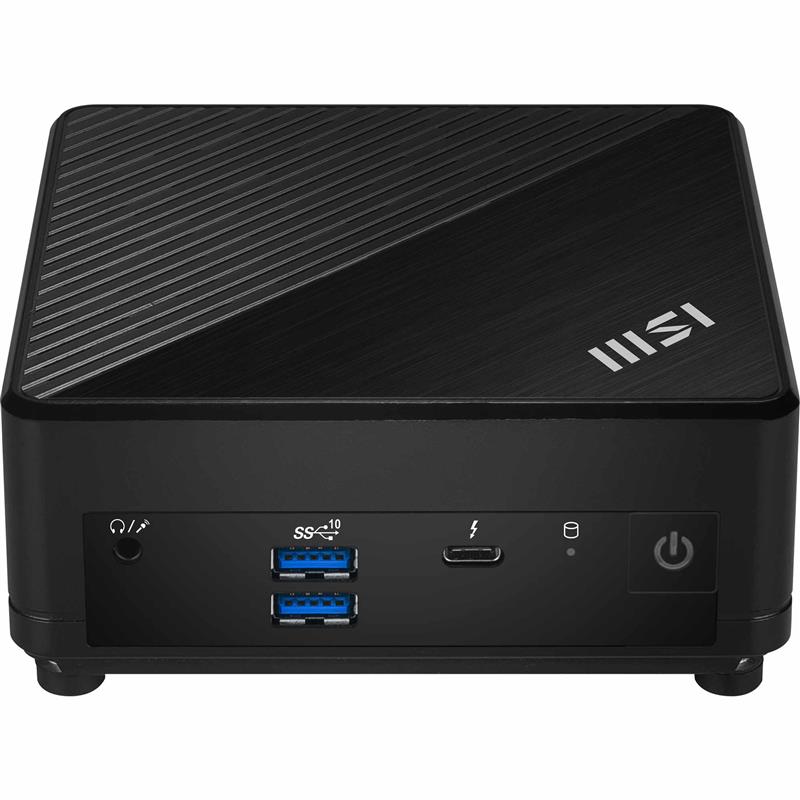 MSI Cubi 5 12M COMPACT PC I5-1235U BLK 0.66L sized PC Zwart Intel SoC 4,4 GHz