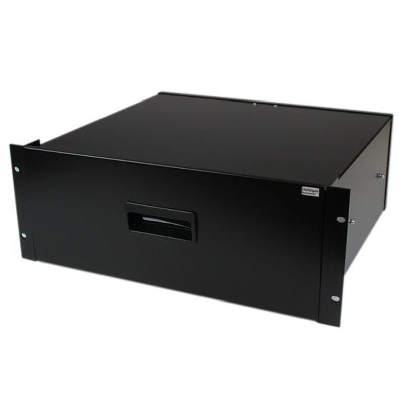 StarTech.com 4U Opberglade voor 19 inch Serverracks Serverkasten Zwart Staal