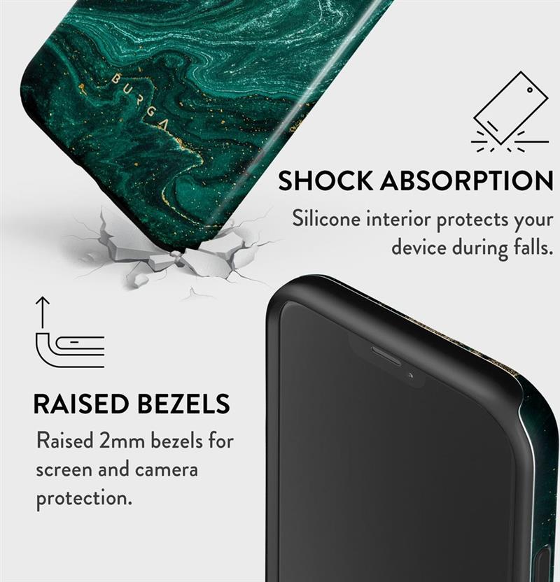 Burga Tough Case Apple iPhone 12 12 Pro - Emerald Pool