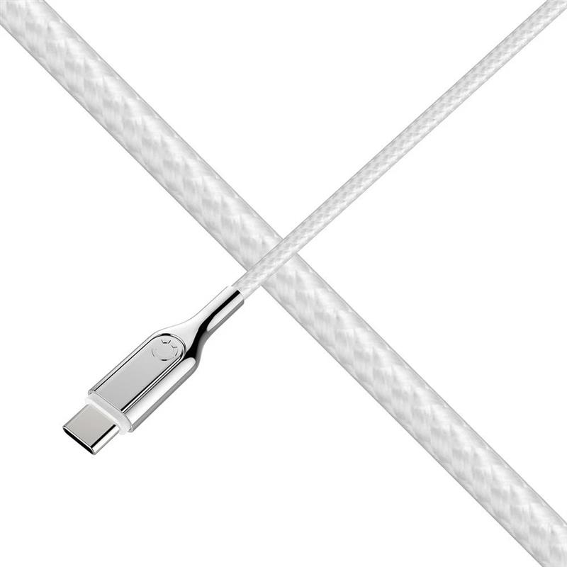 Cygnett Armoured Braided USB-C to USB-A Cable 1m White