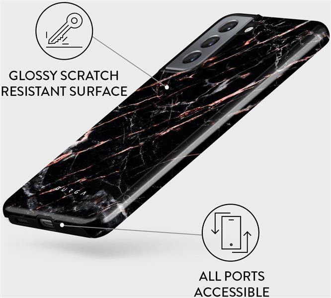 Burga Tough Case Samsung Galaxy S22 - Rose Gold Marble