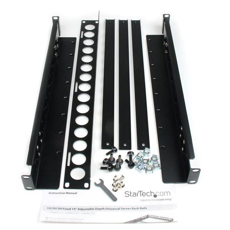 StarTech.com 1U Vaste 19"" universele serverrack rails met verstelbare diepte