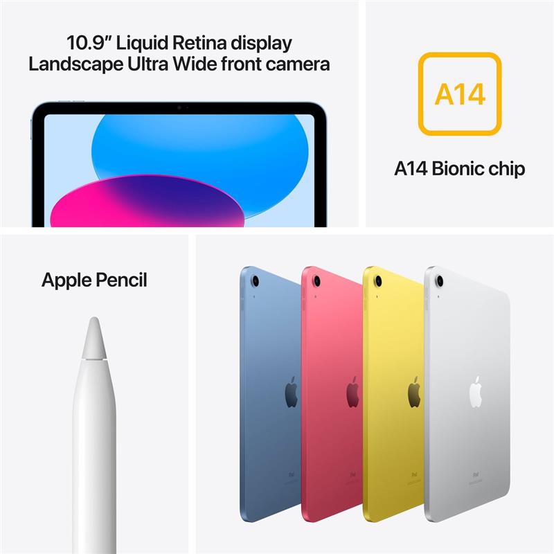 APPLE 10 9 iPad 10th Wi-Fi 64GB Silver