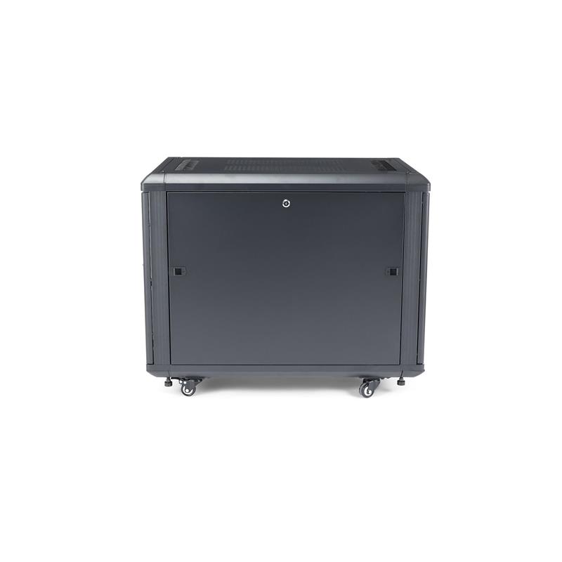 StarTech.com 12U 74 cm diep demonteerbaar serverrack serverkast met wielen