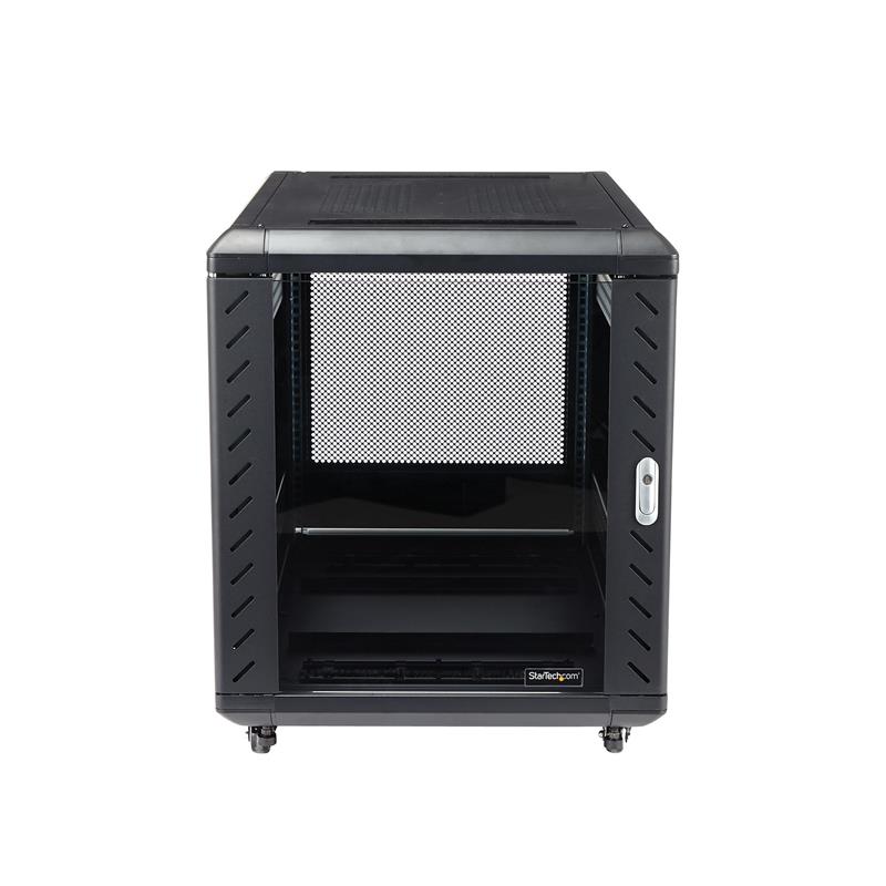 StarTech.com 12U 74 cm diep demonteerbaar serverrack serverkast met wielen