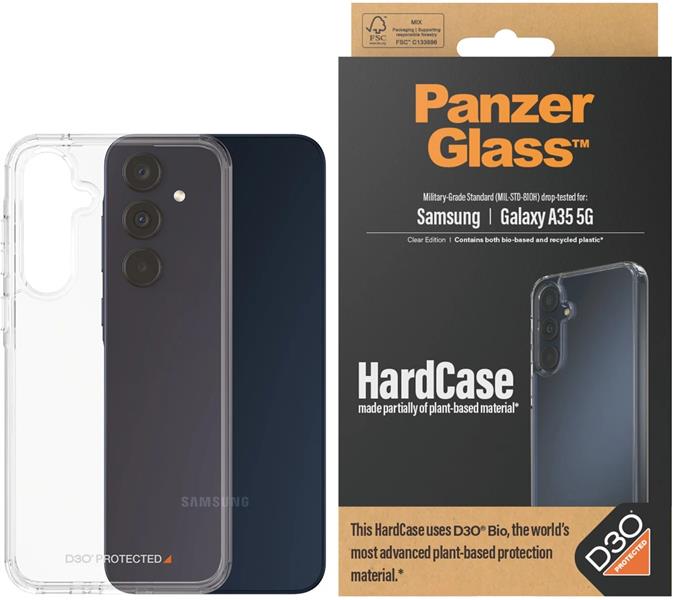 PanzerGlass HardCase with D3O Samsung New A34 5G mobiele telefoon behuizingen Hoes Transparant