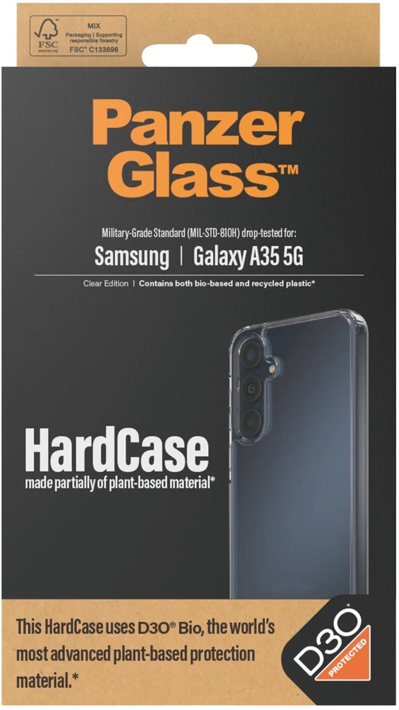 PanzerGlass HardCase with D3O Samsung New A34 5G mobiele telefoon behuizingen Hoes Transparant