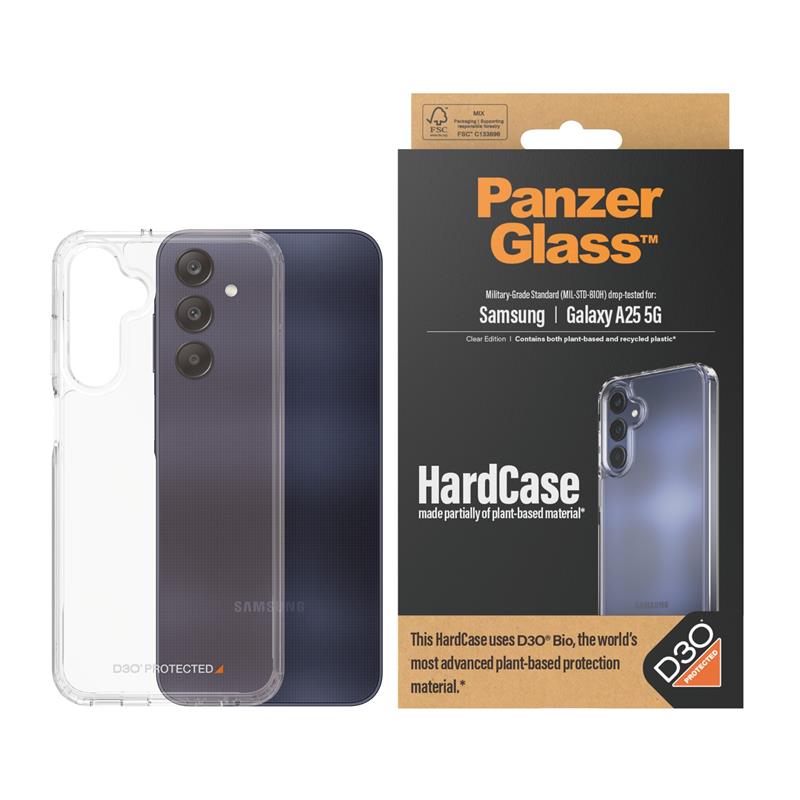 PanzerGlass HardCase with D3O Samsung New A24 5G mobiele telefoon behuizingen Hoes Transparant