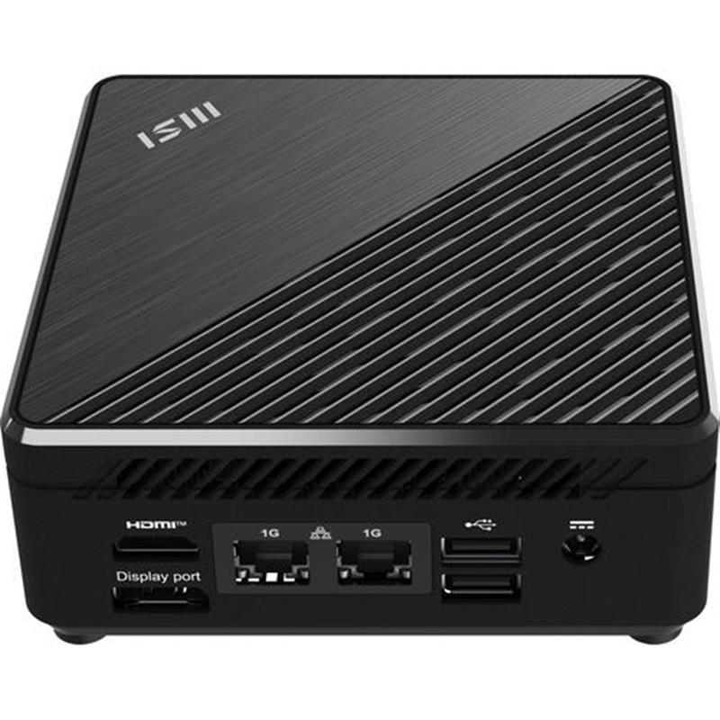 MSI Cubi N ADL S-078EU Intel® N N100 4 GB DDR4-SDRAM 128 GB SSD Windows 11 Pro Mini PC Zwart