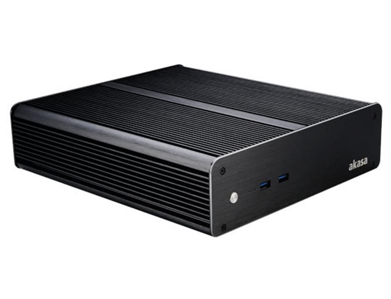 Akasa Euler M Fanless Solid Aluminium Case 2 x Front USB 3 0 4 x 2 5 drive support Mini-ITX Mobo Specific - unbranded