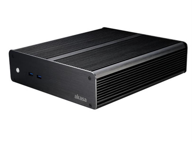 Akasa Euler M Fanless Solid Aluminium Case 2 x Front USB 3 0 4 x 2 5 drive support Mini-ITX Mobo Specific - unbranded