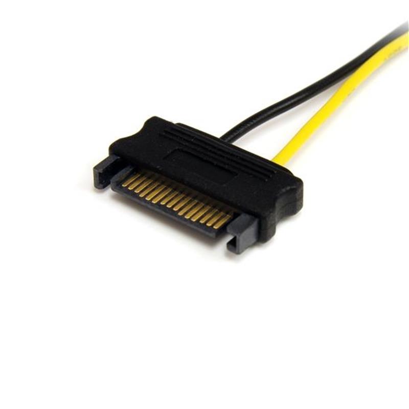 StarTech.com 15cm SATA Voeding naar 8-pins PCI Express Videokaart Voeding Verloopkabel