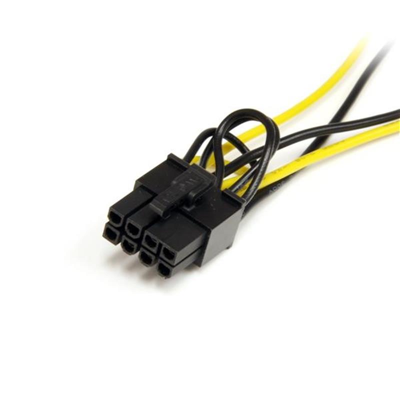 StarTech.com 15cm SATA Voeding naar 8-pins PCI Express Videokaart Voeding Verloopkabel