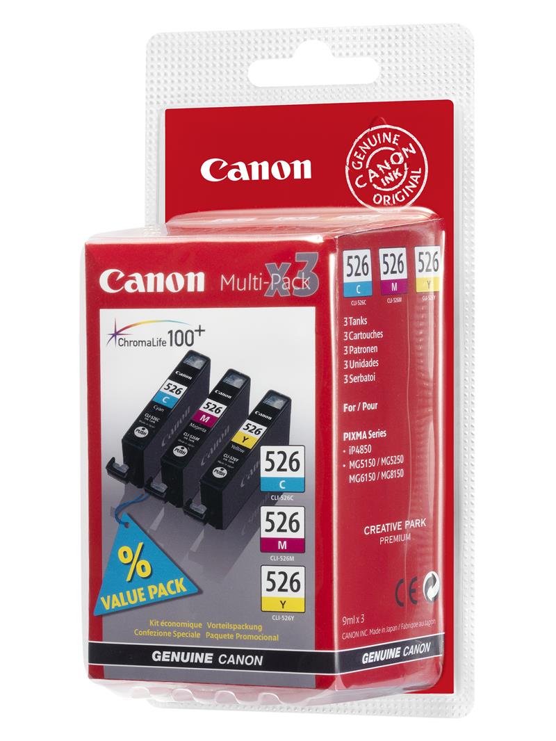 Canon 4541B009 inktcartridge 3 stuk(s) Origineel Cyaan, Magenta, Geel