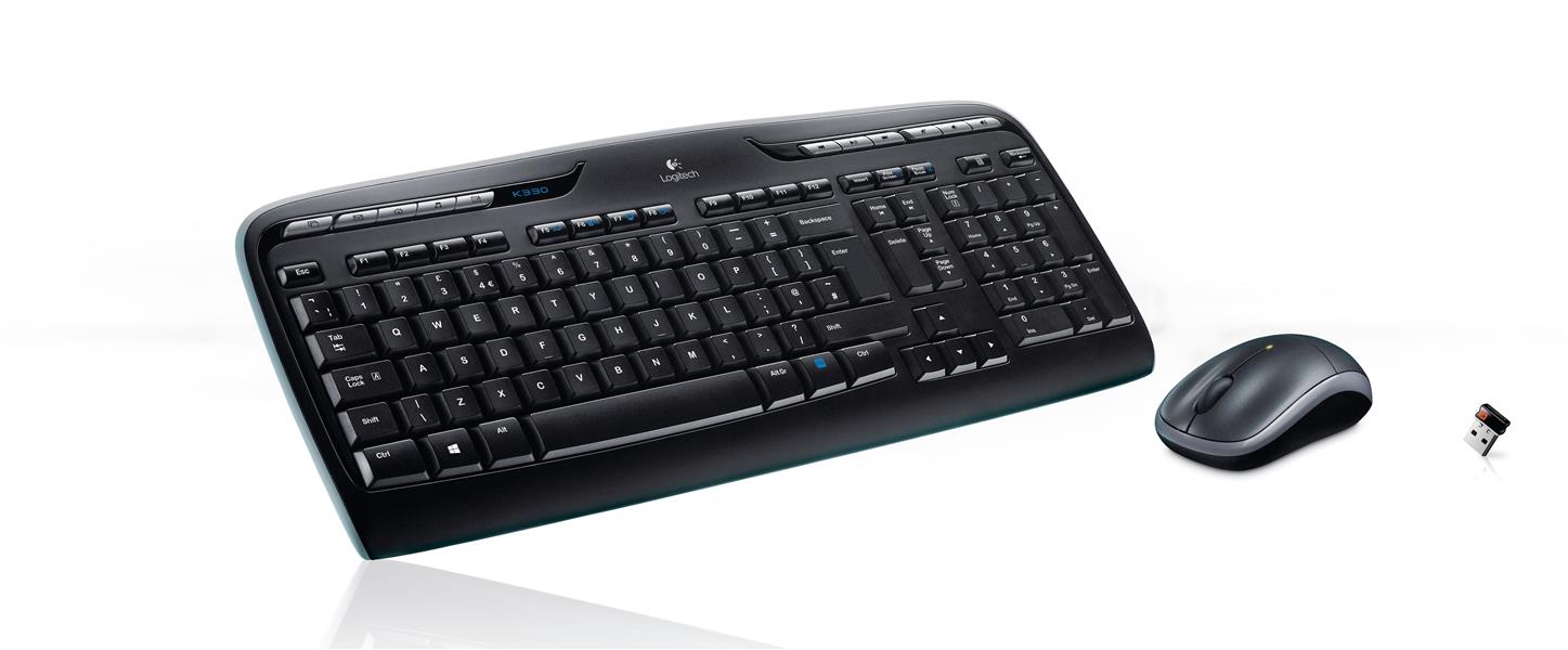 Logitech MK330 toetsenbord RF Draadloos AZERTY Belgisch Zwart