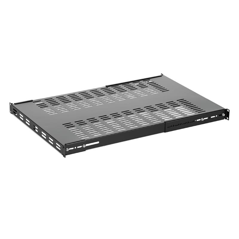 StarTech.com 1U Verstelbare Geventileerde Plank Rackmontage Robuuste Vaste Plank Serverrack Serverkast 113kg