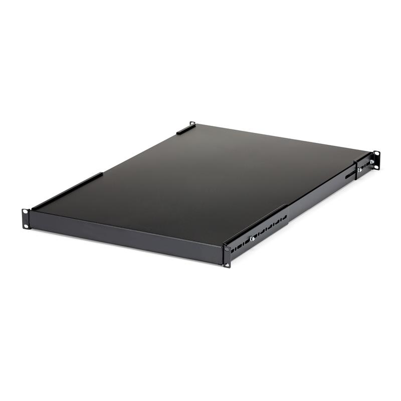 StarTech.com 1U Verstelbare rack plank Robuuste vaste rackmount plank voor serverrack / serverkast 80kg