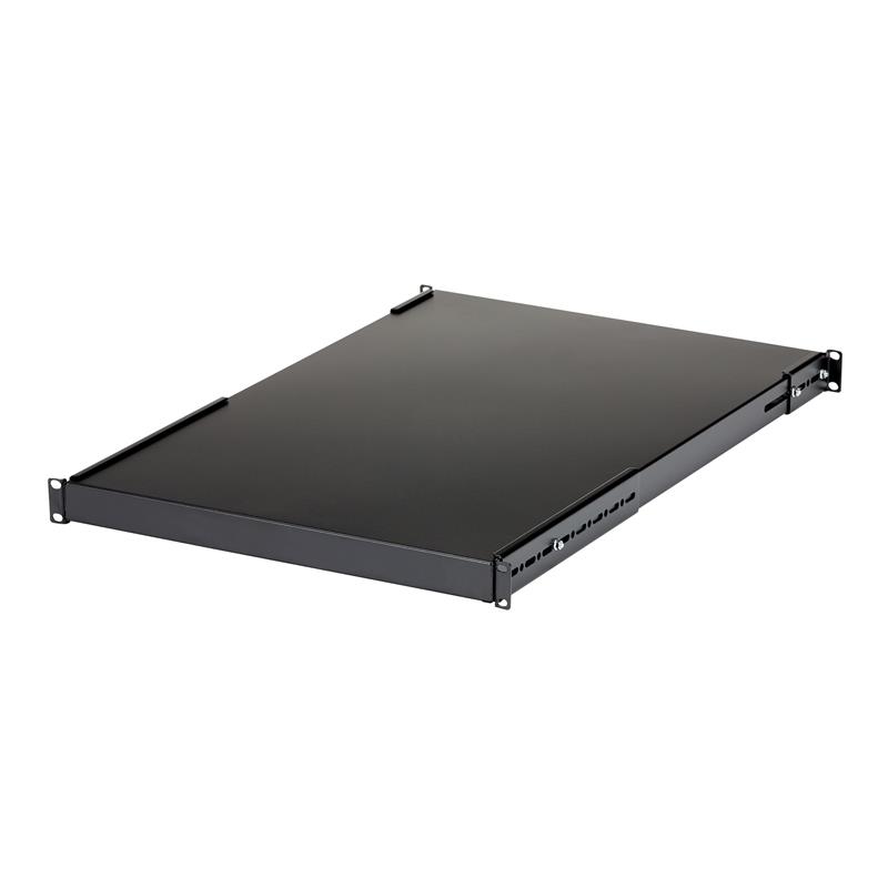 StarTech.com 1U Verstelbare rack plank Robuuste vaste rackmount plank voor serverrack / serverkast 80kg