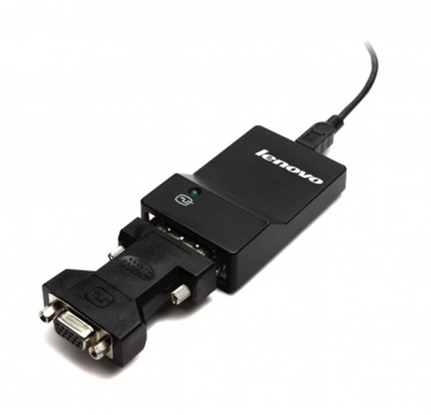 Lenovo USB 3.0 - DVI/VGA USB A DVI/VGA Zwart