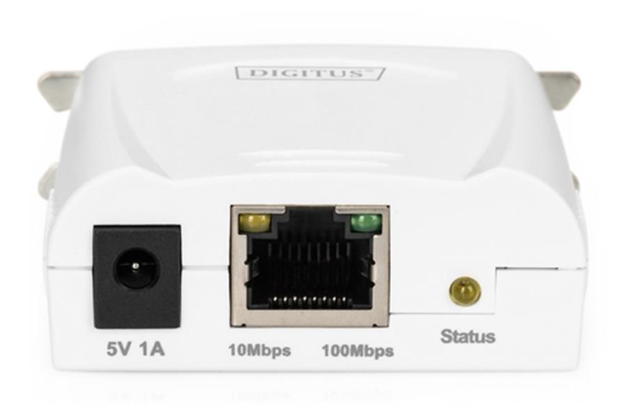 Parallel Print Server - 1-Port 1x RJ45 - 1x DB-36-pin male Centronics