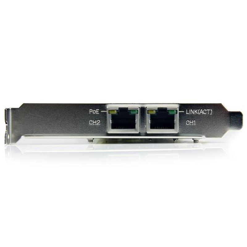 StarTech.com Dual Port PCI Express Gigabit Ethernet PCIe-netwerkkaart adapter PoE/PSE