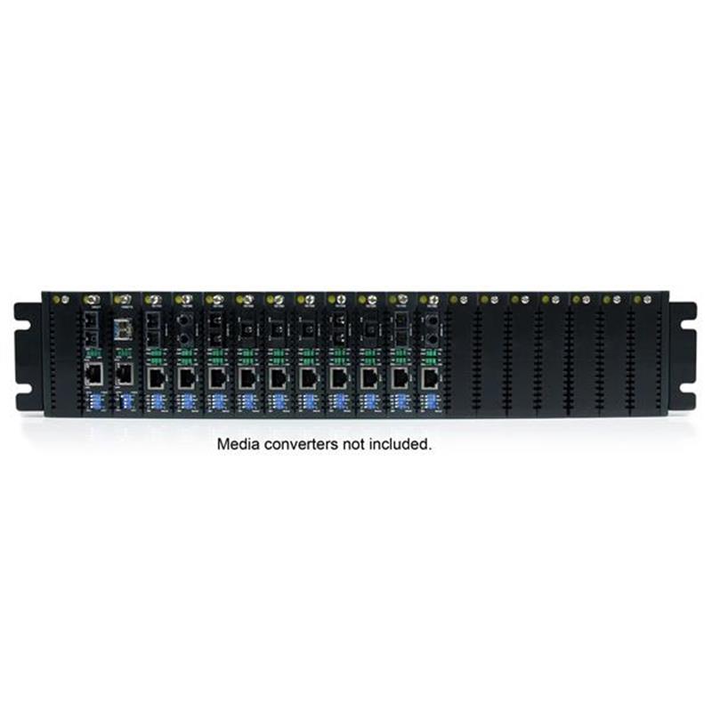 StarTech.com 20-slot 2U Behuizing Rackmontage voor ET Serie 2 Glasvezel Converter