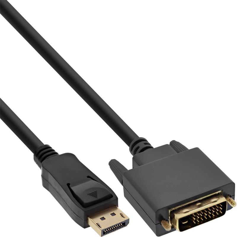 InLine DisplayPort zu DVI Konverter Kabel zwart 1m