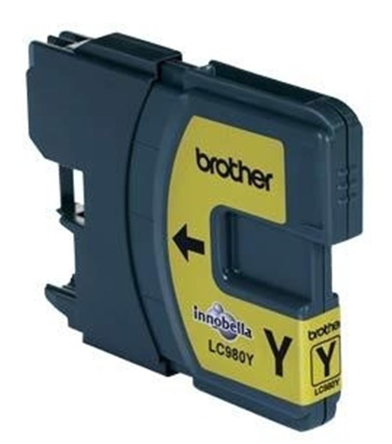 Brother LC-980Y inktcartridge Origineel Geel 1 stuk(s)
