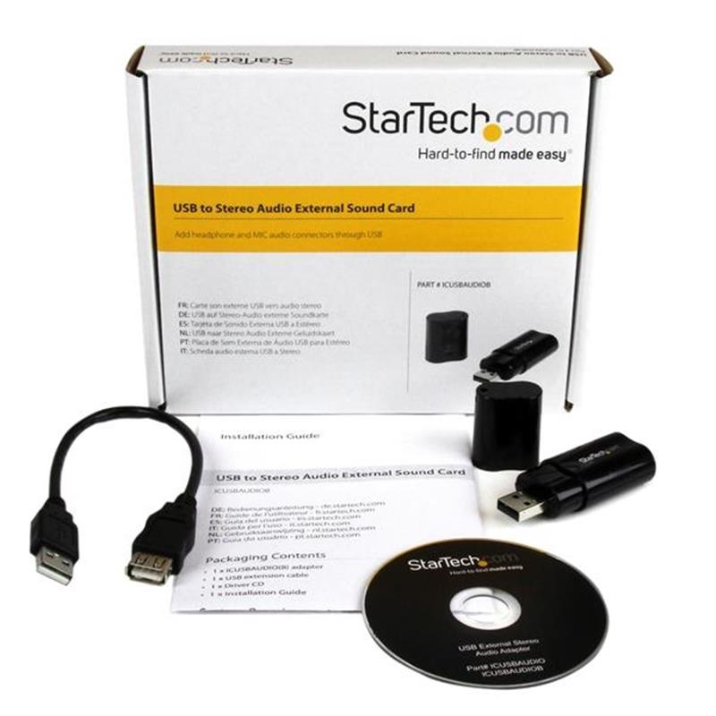 StarTech.com USB Stereo Audio Adapter Externe Geluidskaart