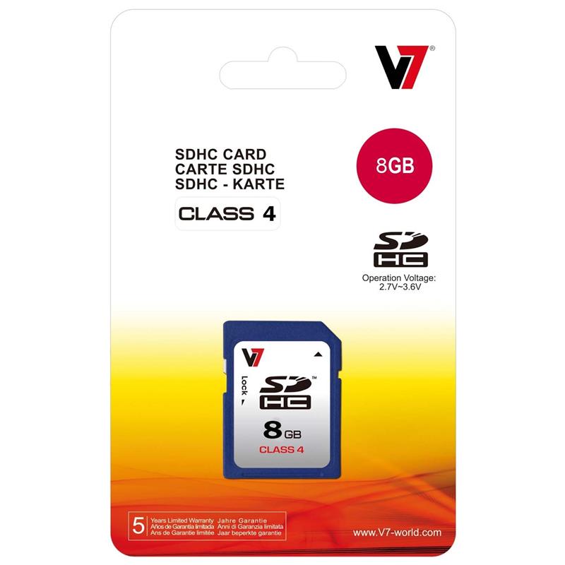 V7 SDHC 8GB Klasse 4