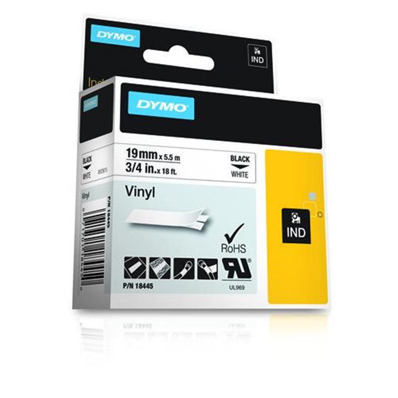 DYMO 19mm RHINO Coloured Vinyl labelprinter-tape D1
