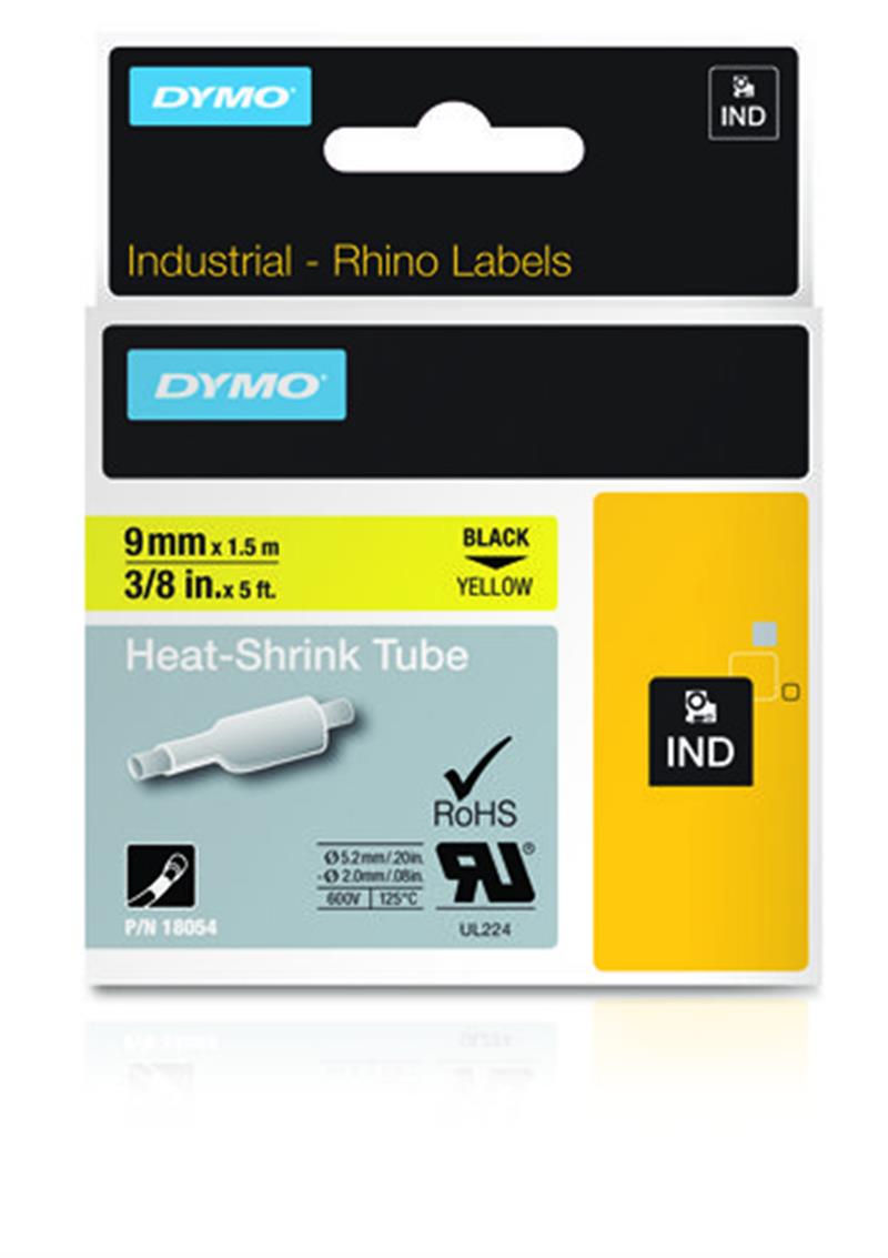 DYMO 18054 labelprinter-tape Zwart op geel