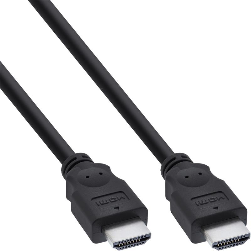 InLine HDMI kabel High Speed HDMI kabel M M zwart 5m